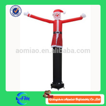 Navidad santa claus alta calidad publicidad aire bailarina inflable aire tubo